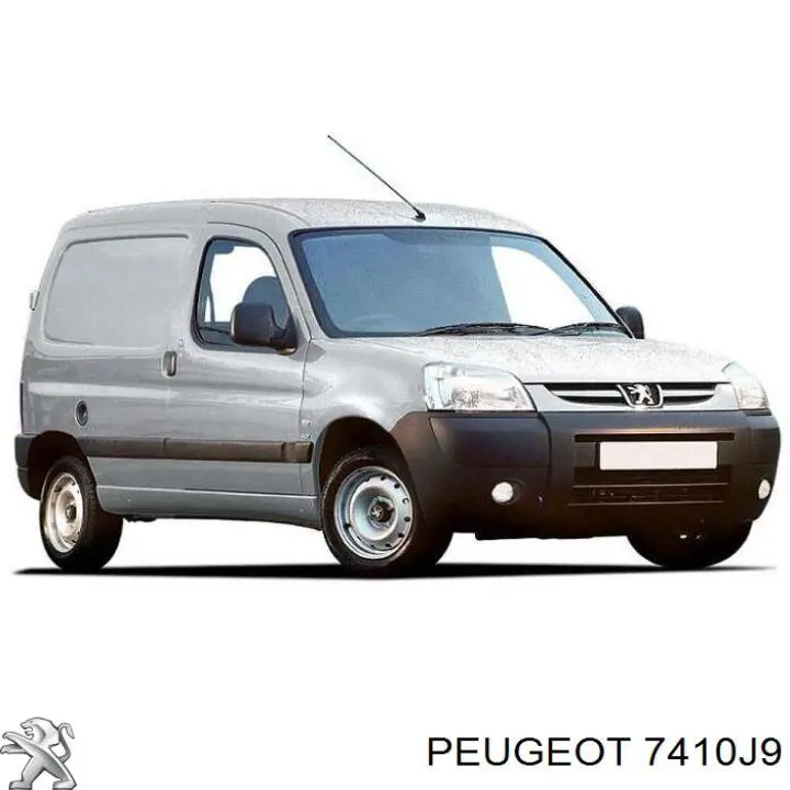 7410J9 Peugeot/Citroen parachoques trasero