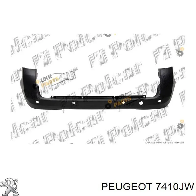 7410JW Peugeot/Citroen parachoques trasero