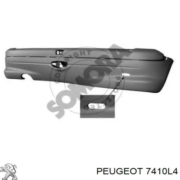 Paragolpes Peugeot/Citroen 7410L4 precio, desde 84,15 EUR