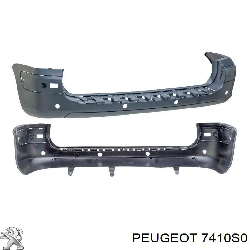 9640533077 Peugeot/Citroen parachoques trasero