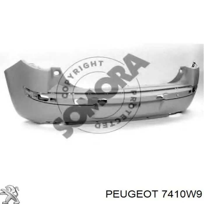 Paragolpes Peugeot/Citroen 7410W9 precio, desde 145,20 EUR