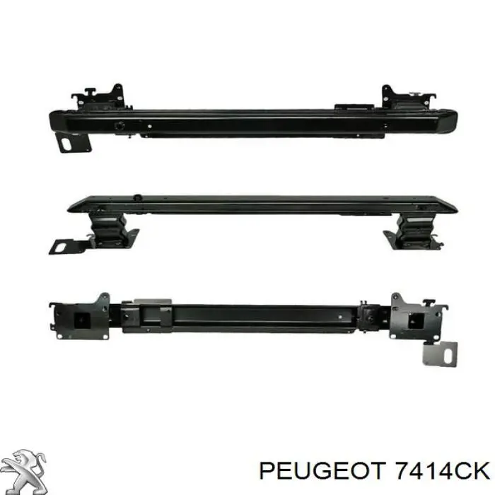 00007414CK Peugeot/Citroen refuerzo paragolpes trasero