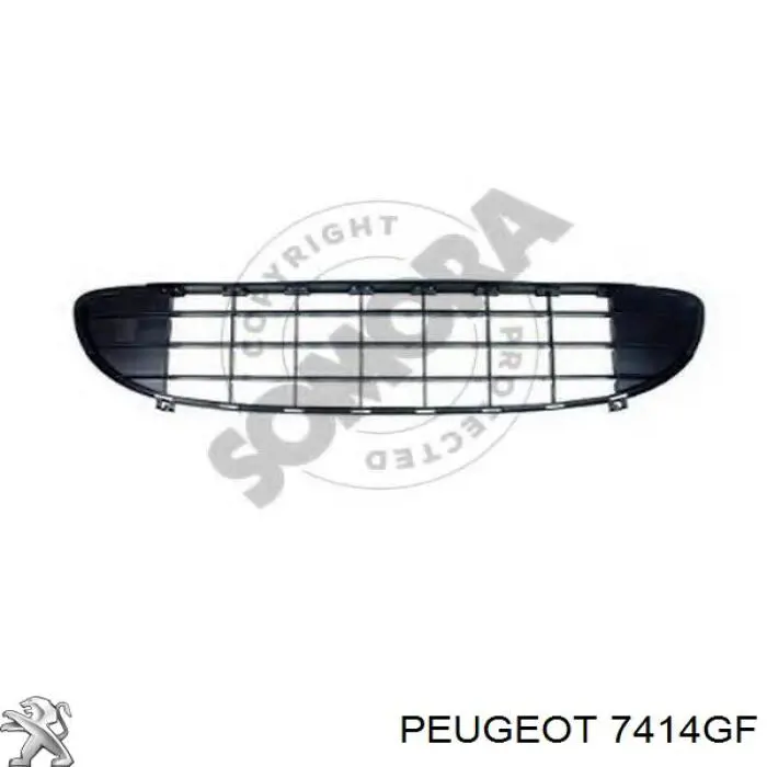 7414GF Peugeot/Citroen rejilla de ventilación, parachoques delantero