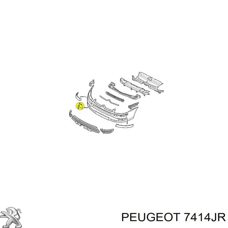 Tapa cubre gancho de remolque para parachoques delantera Peugeot/Citroen 7414JR precio, desde 23,08 EUR
