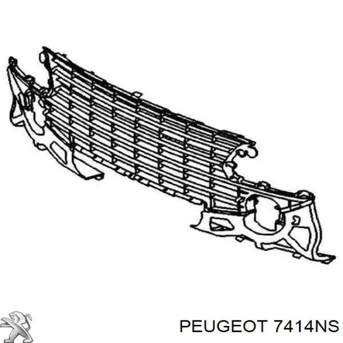 Comprar 7414NS Peugeot/Citroen Rejilla del parachoques delantero