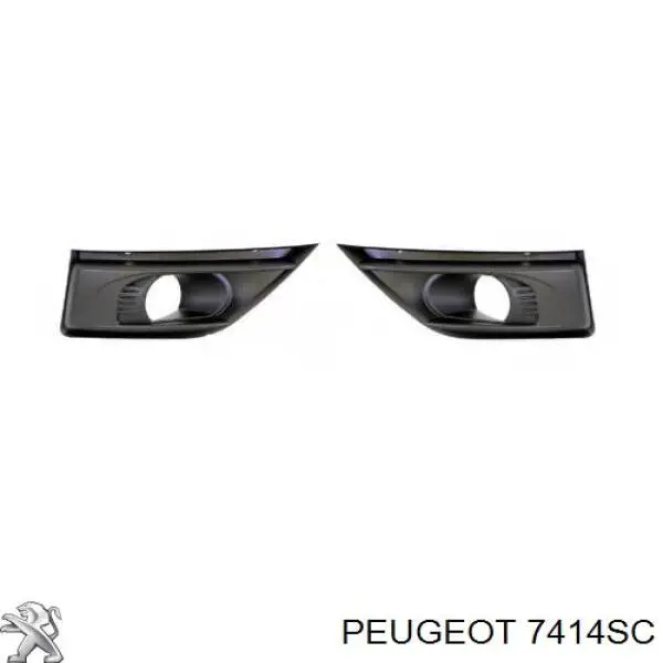 Rejilla del parachoques delantero 7414SC Peugeot/Citroen