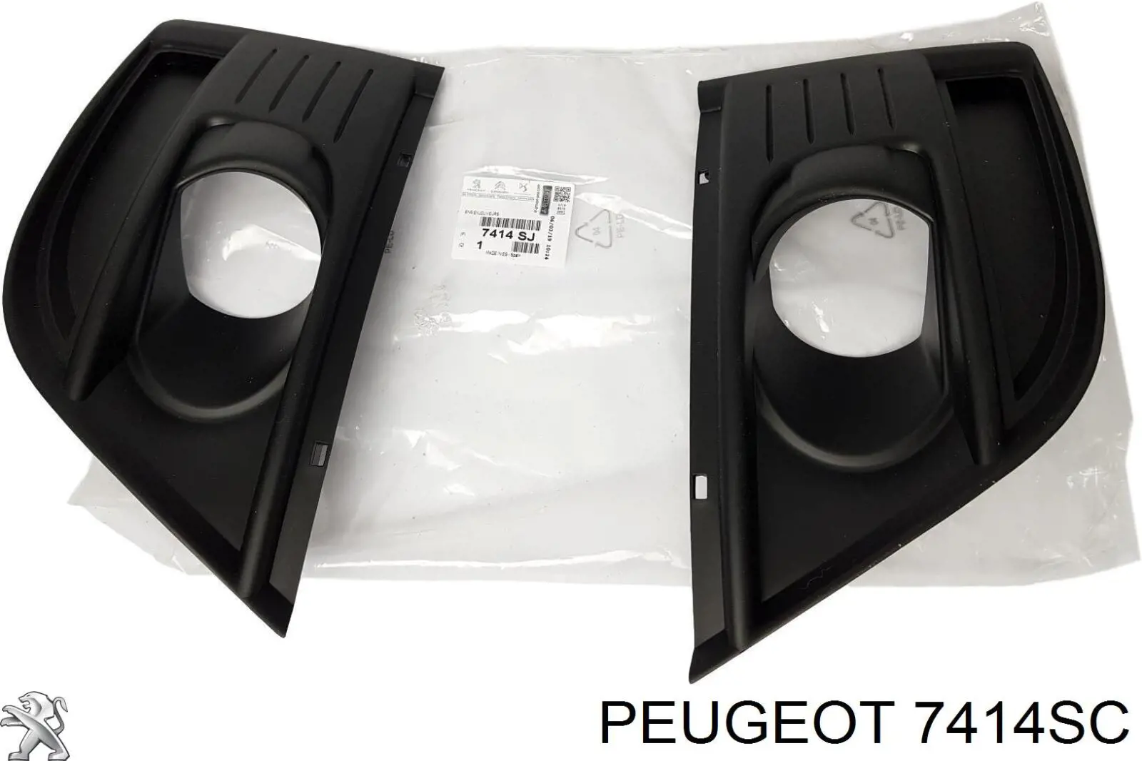 Rejilla de ventilación, paragolpes delantero Peugeot/Citroen 7414SC