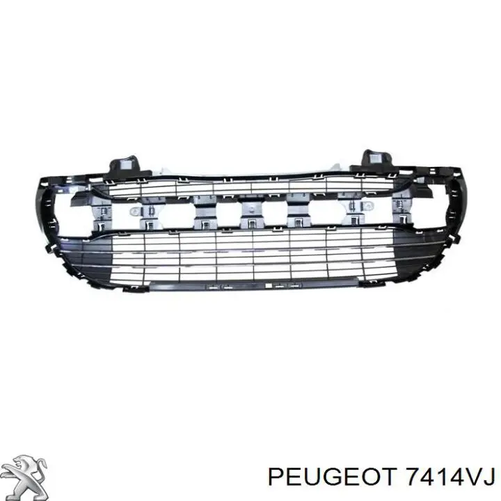 7414VJ Peugeot/Citroen rejilla de ventilación, parachoques trasero, central
