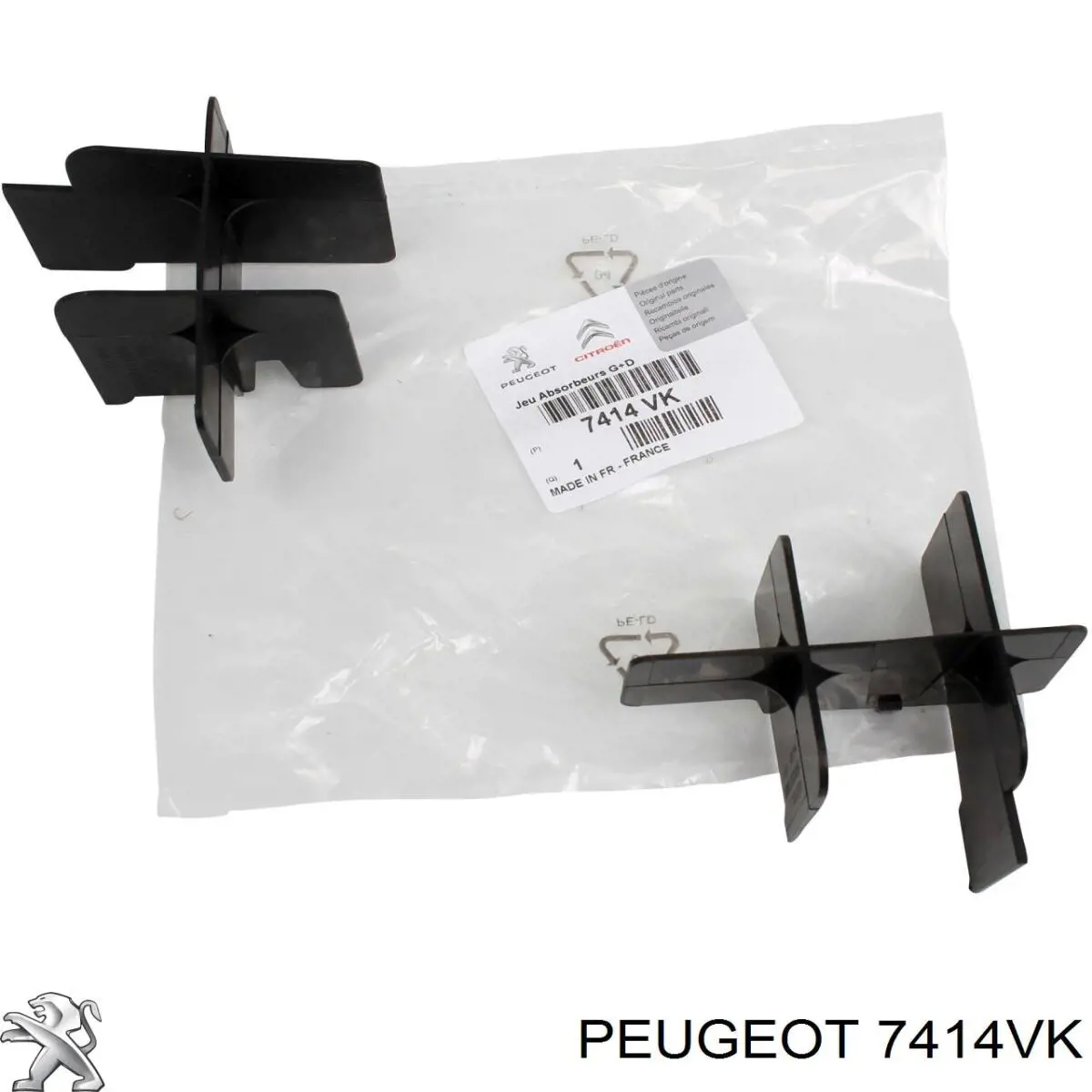Absorbedor del parachoques delantero Peugeot/Citroen 7414VK precio, desde 13,37 EUR