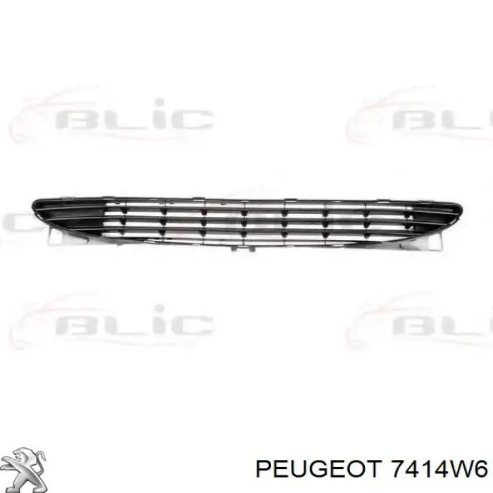 Rejilla de ventilación, paragolpes delantero, central Peugeot/Citroen 7414W6 precio, desde 21,14 EUR