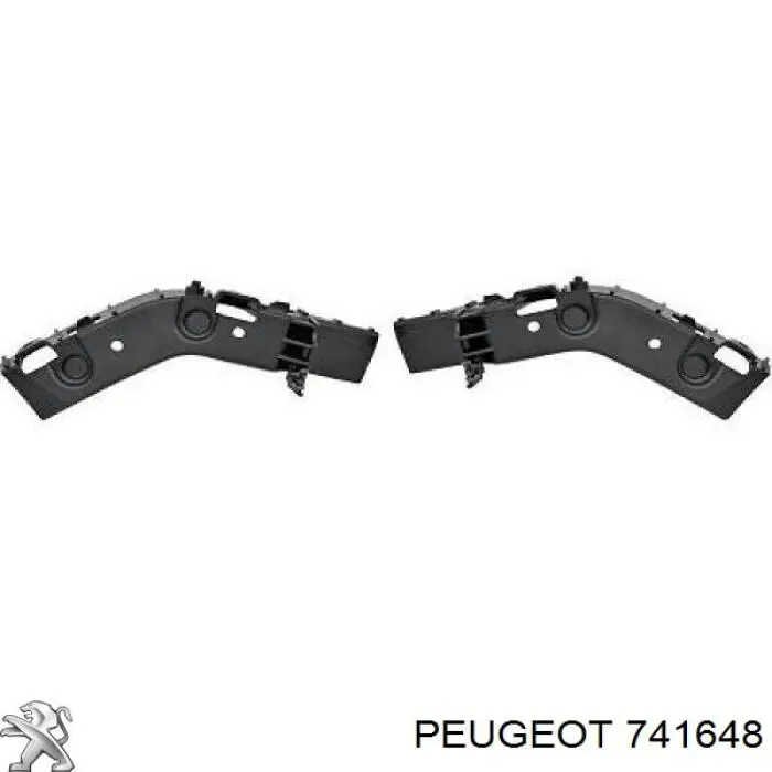 Kit de soportes/fijaciones del parachoques delantero 741648 Peugeot/Citroen
