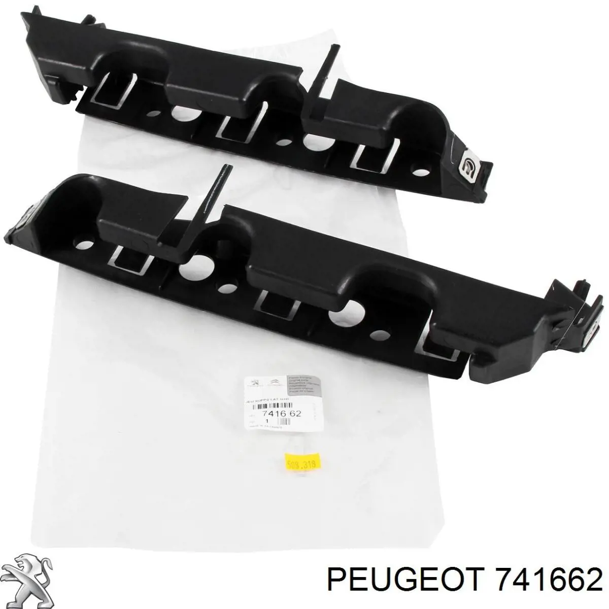 Soporte de parachoques delantero para Peugeot 407 (6E)