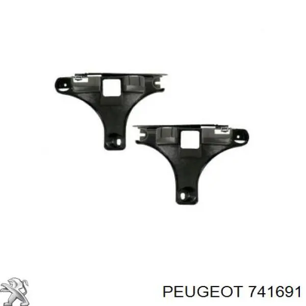 Soporte de parachoques trasero para Peugeot 307 (3H)