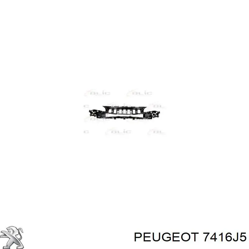 7416J5 Peugeot/Citroen refuerzo parachoque delantero