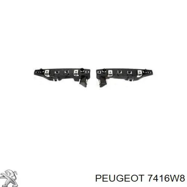 Comprar 7416W8 Peugeot/Citroen Kit de soportes/fijaciones del parachoques delantero