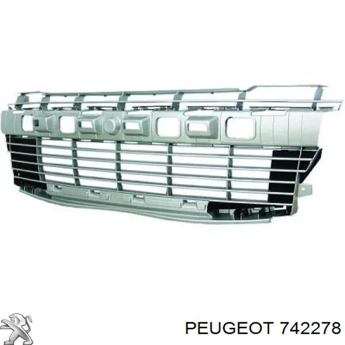 742278 Peugeot/Citroen rejilla de ventilación, parachoques delantero