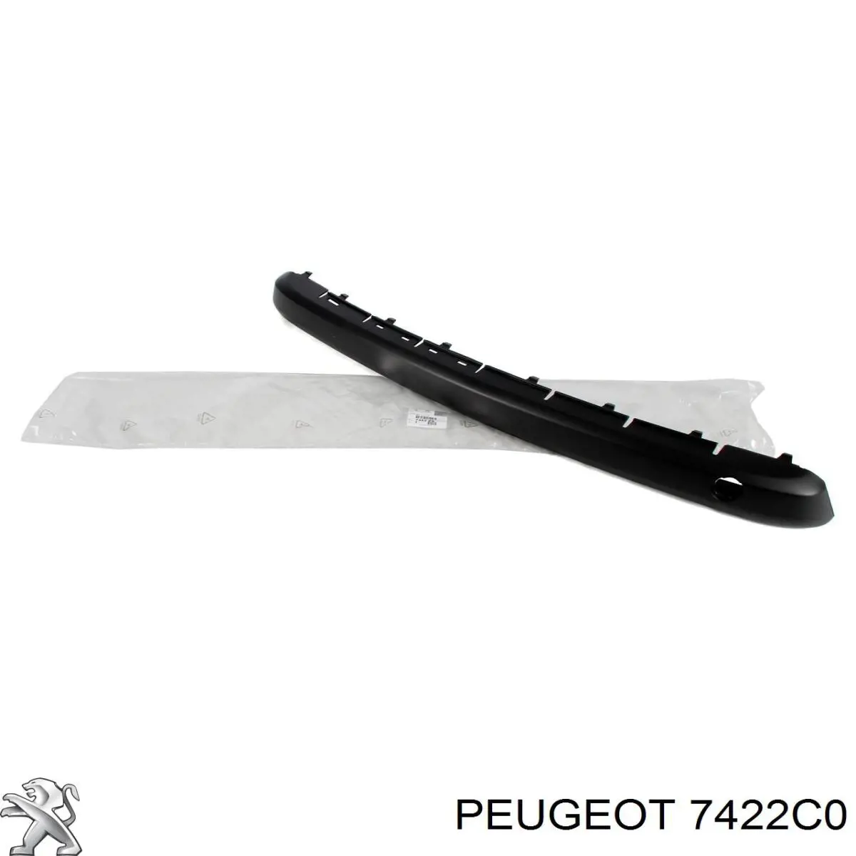 Rejilla superior del parachoques delantero 7422C0 Peugeot/Citroen