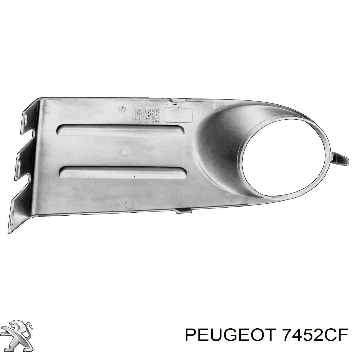 Rejilla derecha del parachoques delantero Peugeot/Citroen 7452CF precio, desde 32,40 EUR