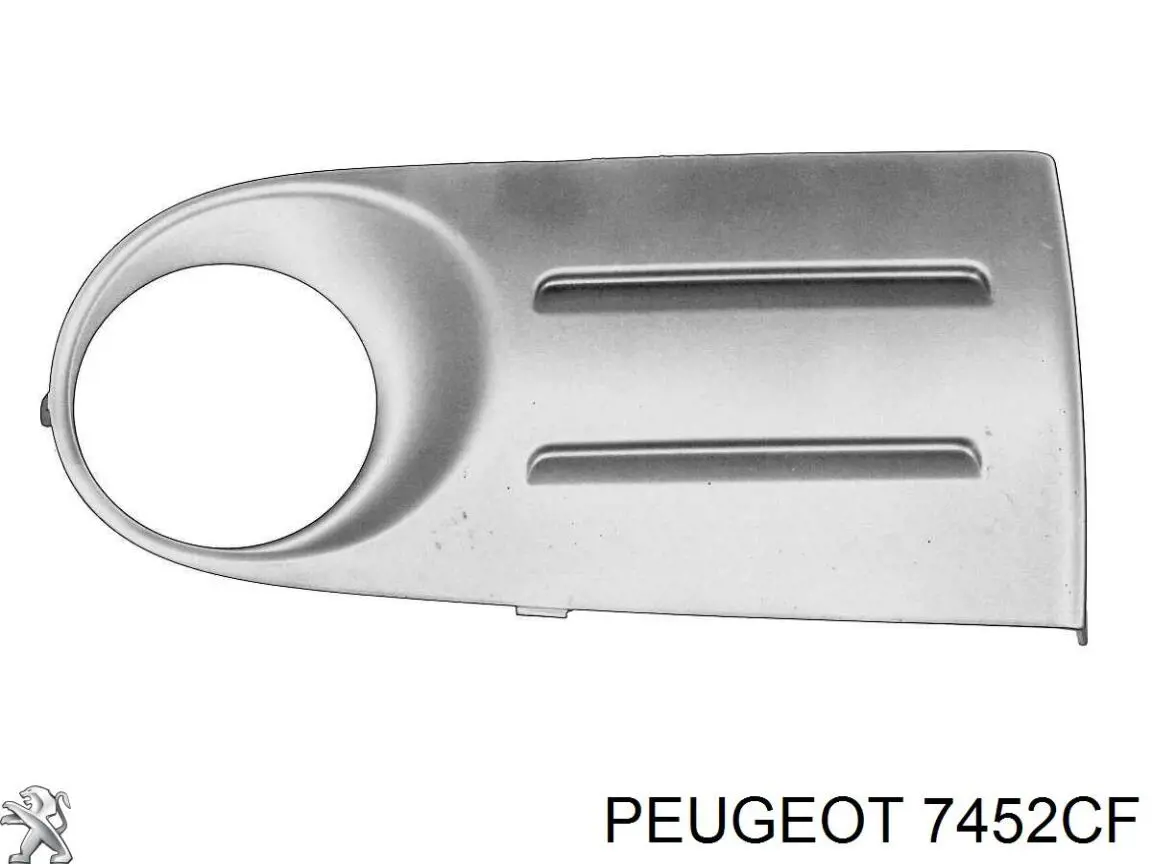 Comprar 7452CF Peugeot/Citroen Rejilla derecha del parachoques delantero