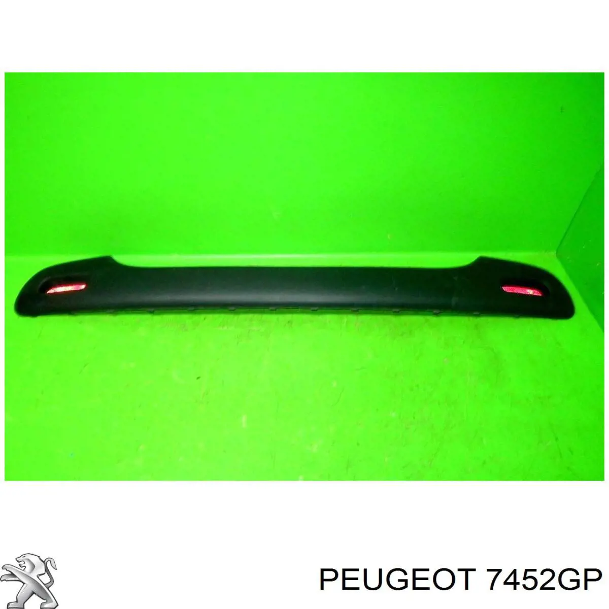 7452GP Peugeot/Citroen moldura de parachoques trasero
