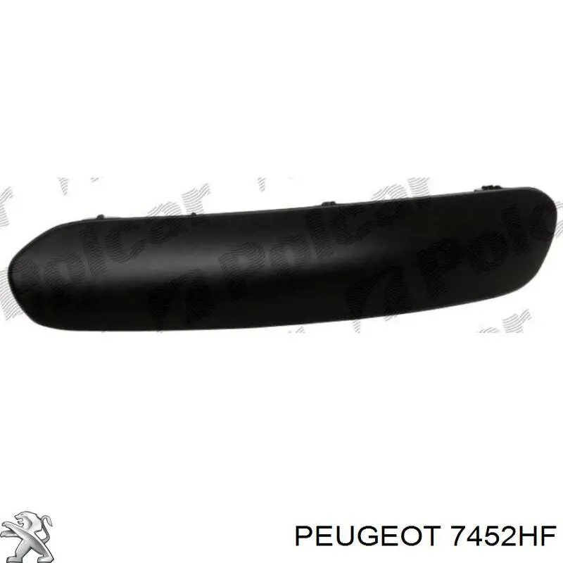 7452HF Peugeot/Citroen moldura de parachoques delantero izquierdo