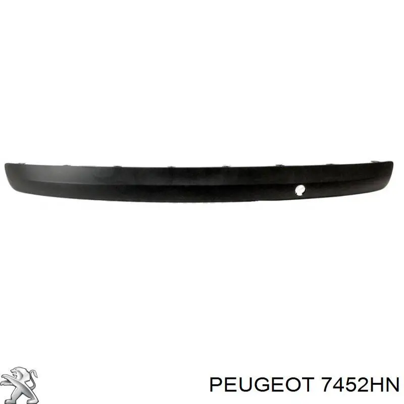 7452HN Peugeot/Citroen moldura de parachoques trasero