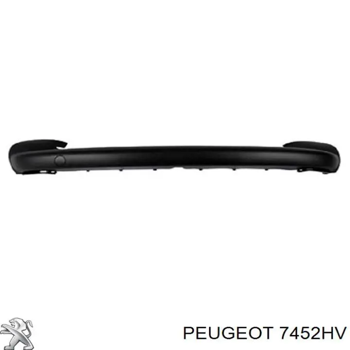 Listón embellecedor/protector, parachoques delantero para Peugeot 207 (WK)