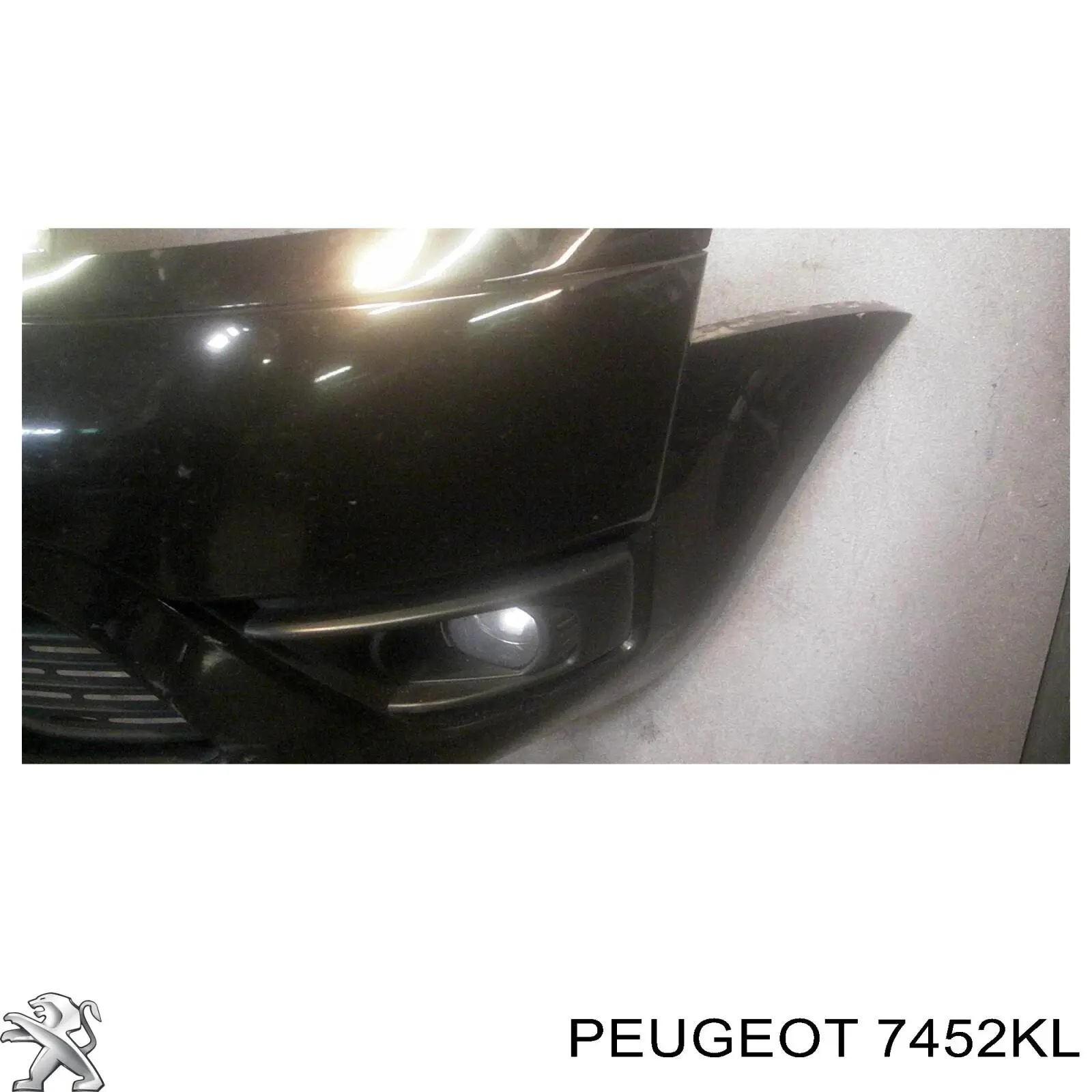 7452KL Peugeot/Citroen listón embellecedor/protector, parachoques delantero