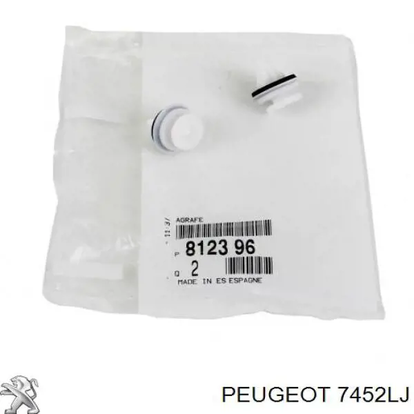 Embellecedor central del parachoques trasero Peugeot/Citroen 7452LJ precio, desde 134,59 EUR