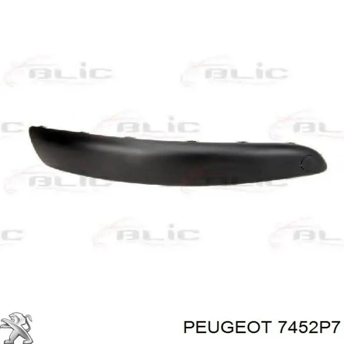 Comprar 7452P7 Peugeot/Citroen Moldura derecha del parachoques delantero