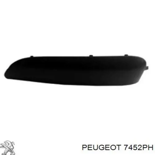 7452PH Peugeot/Citroen protector para parachoques delantero izquierdo