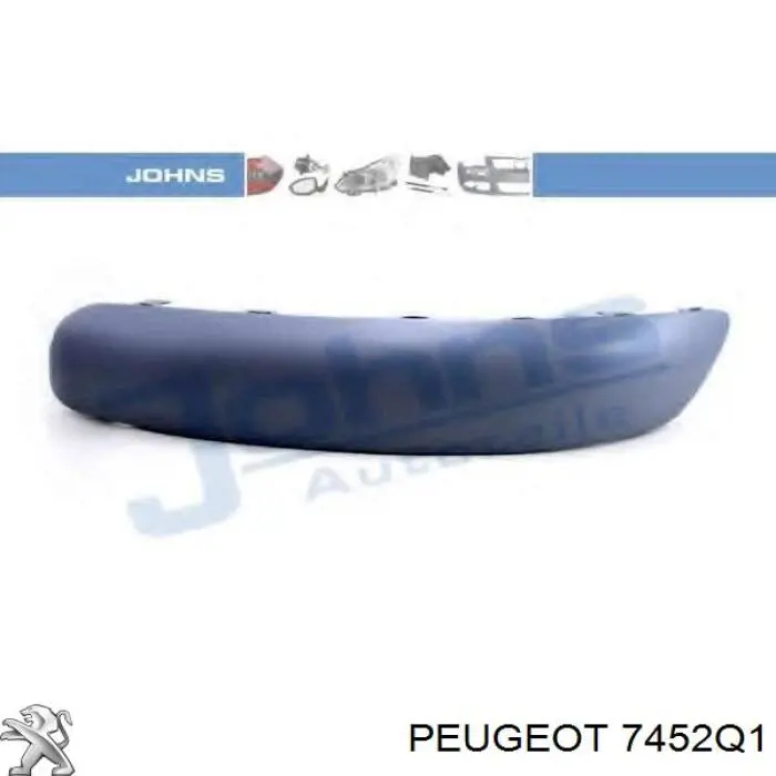 Comprar 7452Q1 Peugeot/Citroen Moldura de parachoques trasero derecho