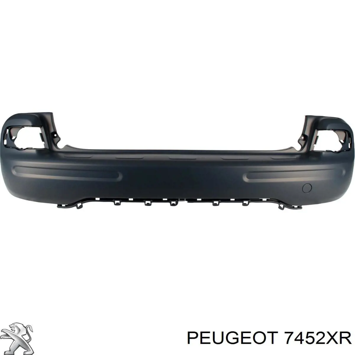 7452XR Peugeot/Citroen parachoques trasero