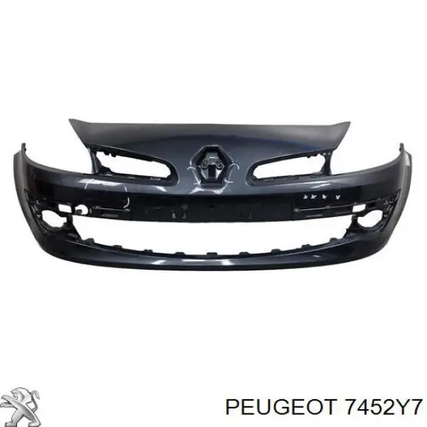 Comprar 7452Y7 Peugeot/Citroen Moldura de faro antiniebla