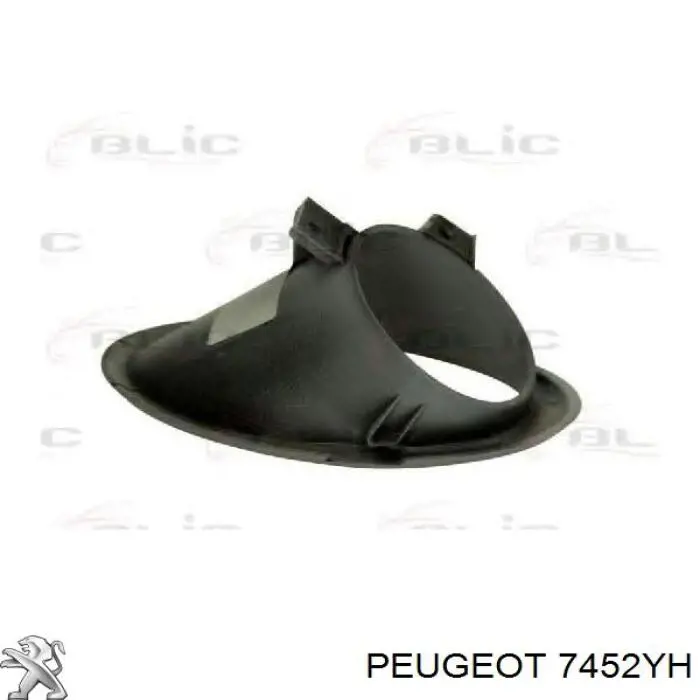 Rejilla de ventilación, parachoques para Peugeot 206 (T3E)