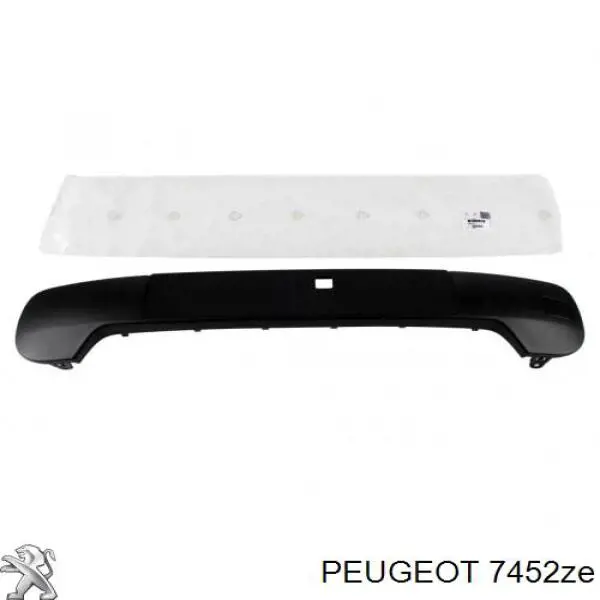 Moldura de parachoques trasero PEUGEOT 7452ZE