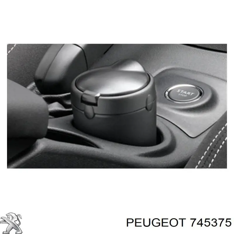 745375 Peugeot/Citroen Embellecedor de faro antiniebla derecho