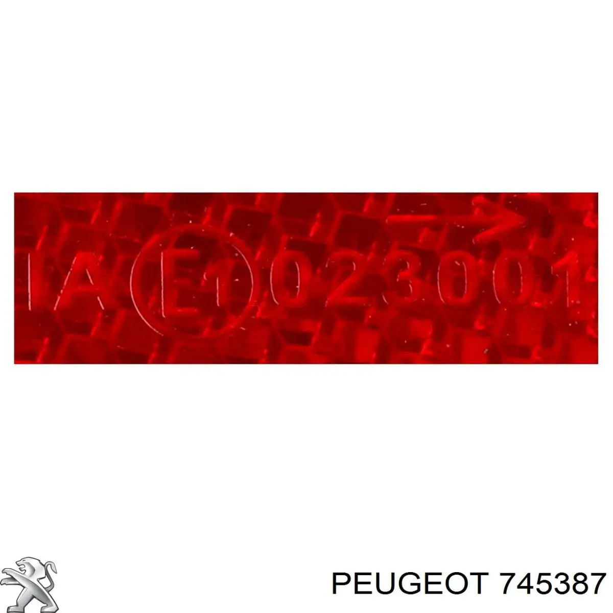 Comprar 745387 Peugeot/Citroen Reflector del parachoques trasero derecho