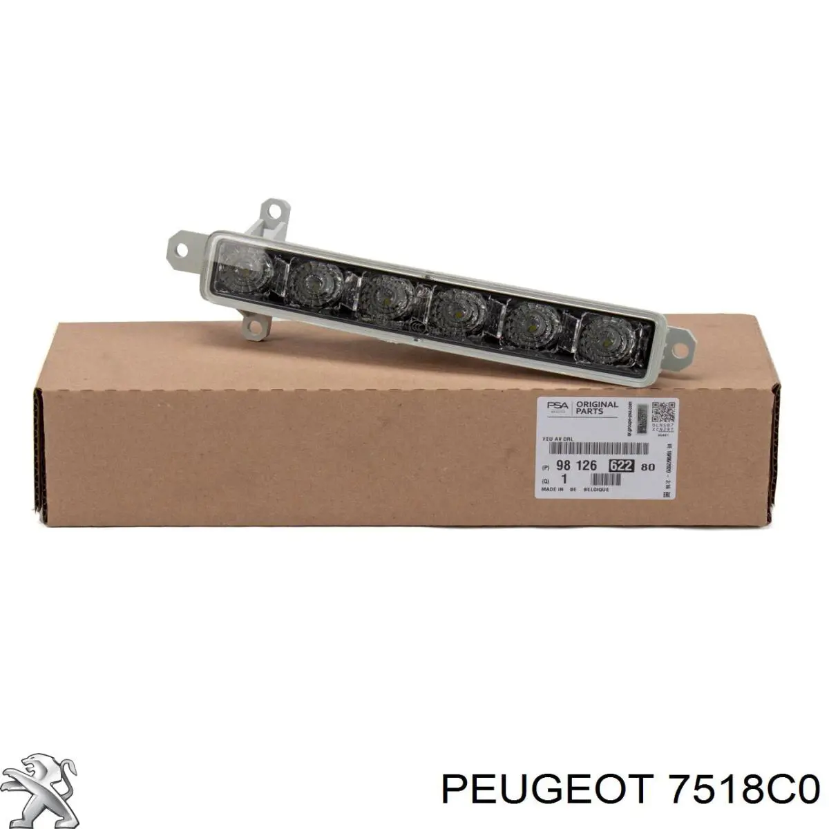7518C0 Peugeot/Citroen clip de tapicería de tapa de maletero