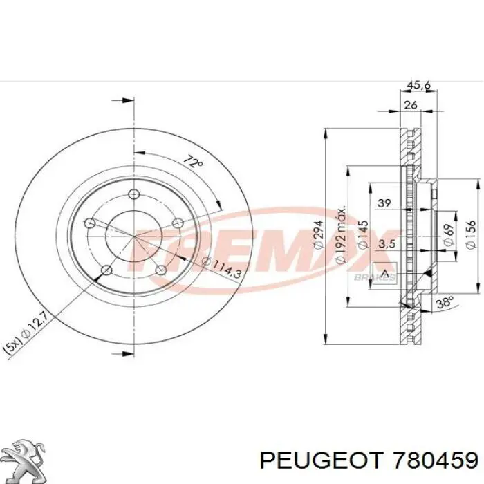 Rejilla delantera Fiat Ducato I furgoneta (280) (1982 - 1990) precio, desde 63,52 EUR