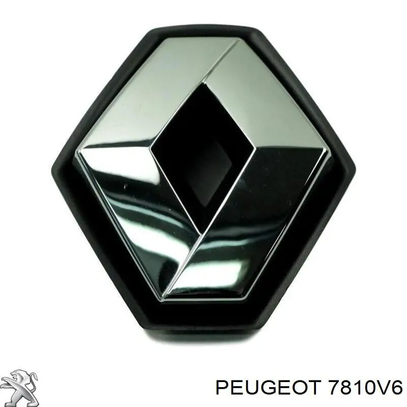 Emblema de la parrilla del radiador 7810V6 Peugeot/Citroen