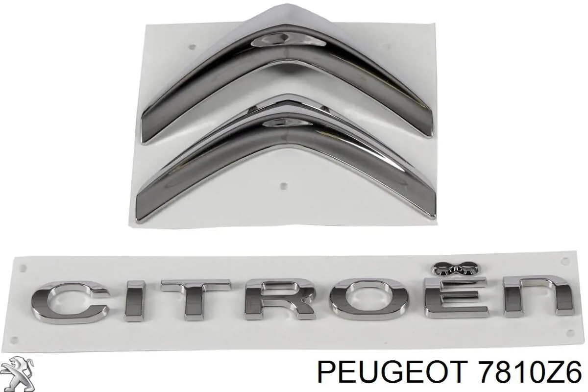 7810Z6 Peugeot/Citroen emblema de tapa de maletero
