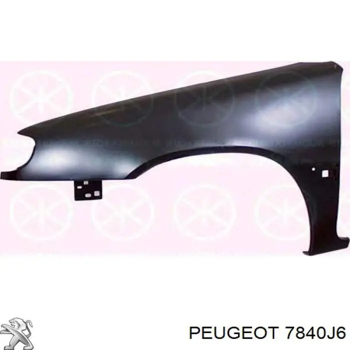 Aleta delantera izquierda Peugeot/Citroen 7840J6 precio, desde 80,47 EUR