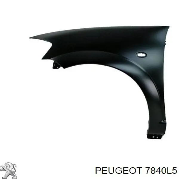 7840L5 Peugeot/Citroen guardabarros delantero izquierdo