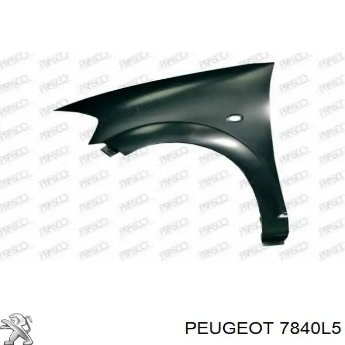 Aleta delantera izquierda Peugeot/Citroen 7840L5 precio, desde 87,12 EUR