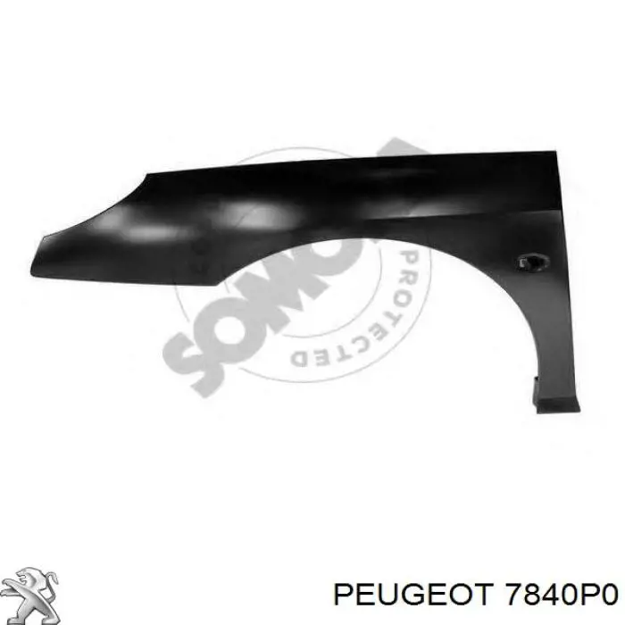 7840P0 Peugeot/Citroen guardabarros delantero izquierdo