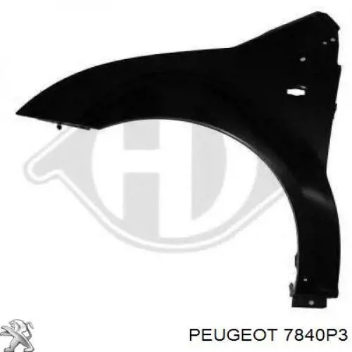 7840.P3 Peugeot/Citroen guardabarros delantero izquierdo