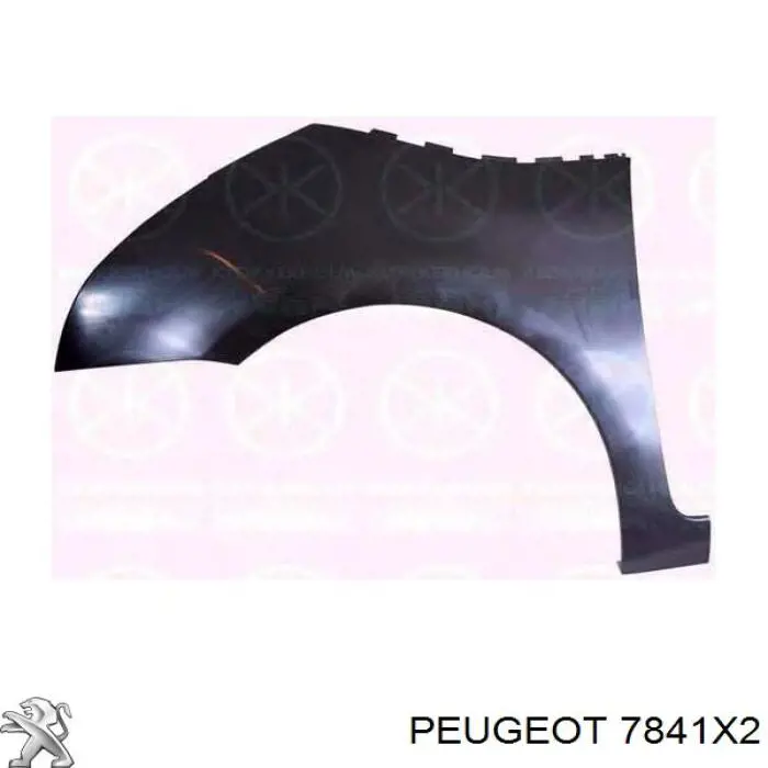 7841X2 Peugeot/Citroen guardabarros delantero derecho