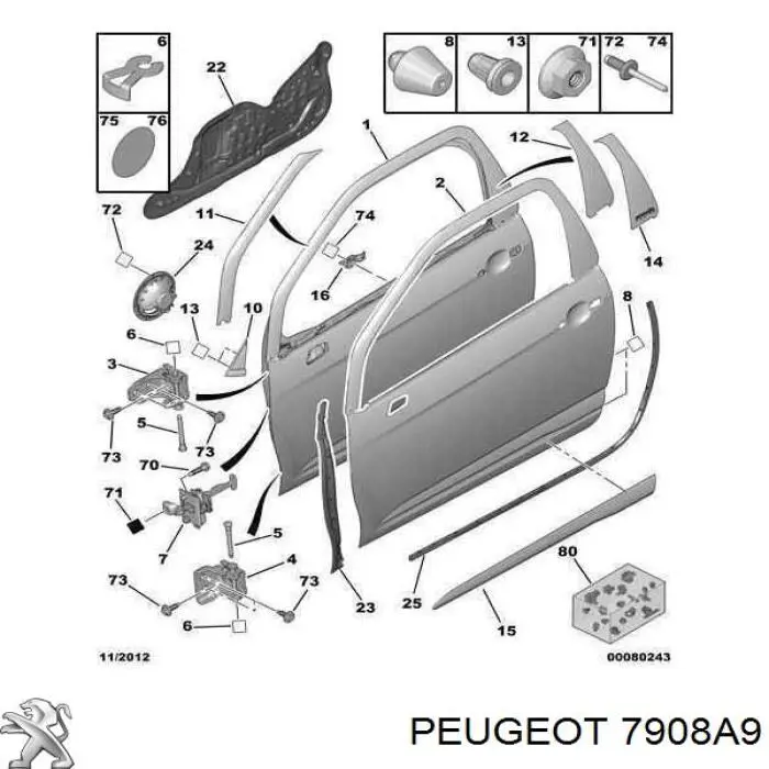  Peugeot/Citroen 7908A9 precio, desde  
