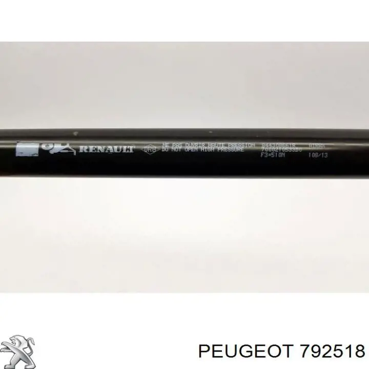 Amortiguador de maletero Peugeot/Citroen 792518 precio, desde 65,34 EUR